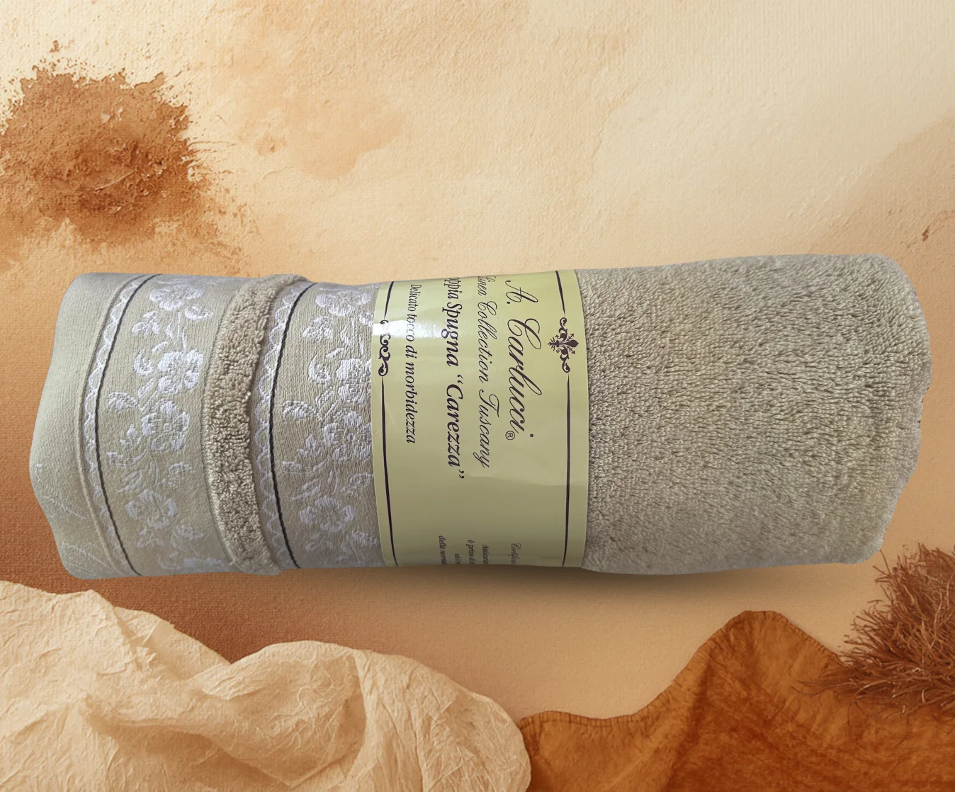 Asciugamani Coppia Spugna Carezza Asciugamani Coppia Spugna Carezza