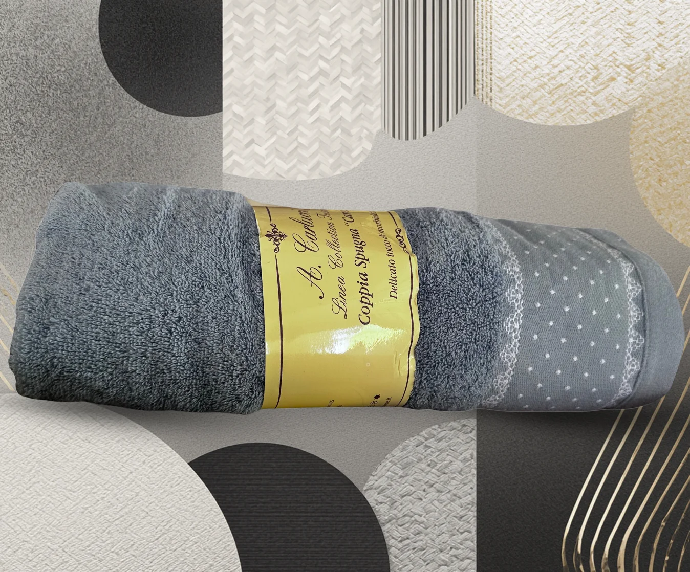 Asciugamani Coppia Spugna Carezza Asciugamani Coppia Spugna Carezza