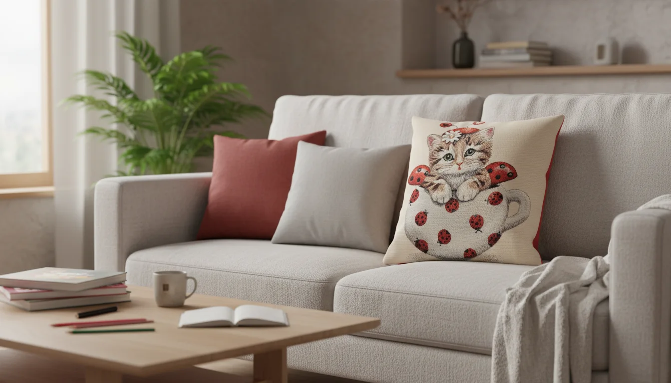 Gatto Coccinelle-ambiente Gatto Coccinelle-ambiente