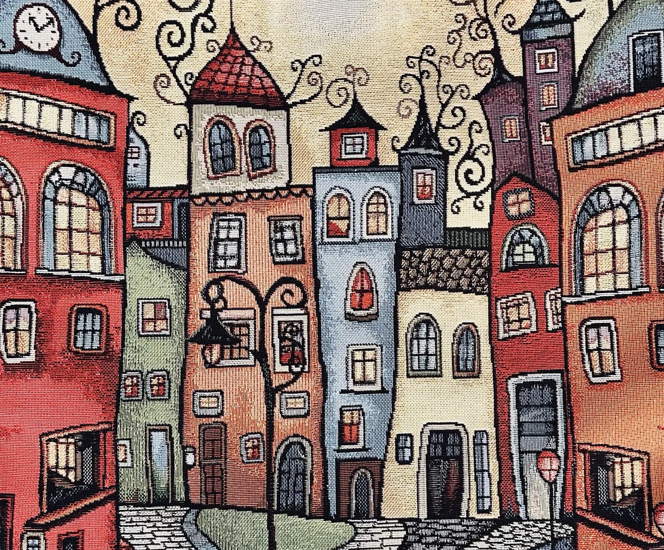 cuscino case colorate